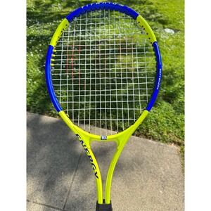 Wilson Energy Titanium Tennis Racket Neon Yellow Blue